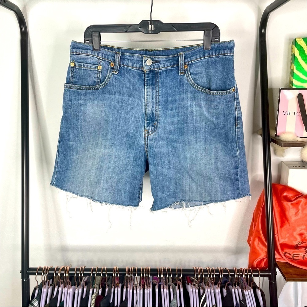 Levi’s 569 Blue Jean Cutoff Bermuda Biker Shorts